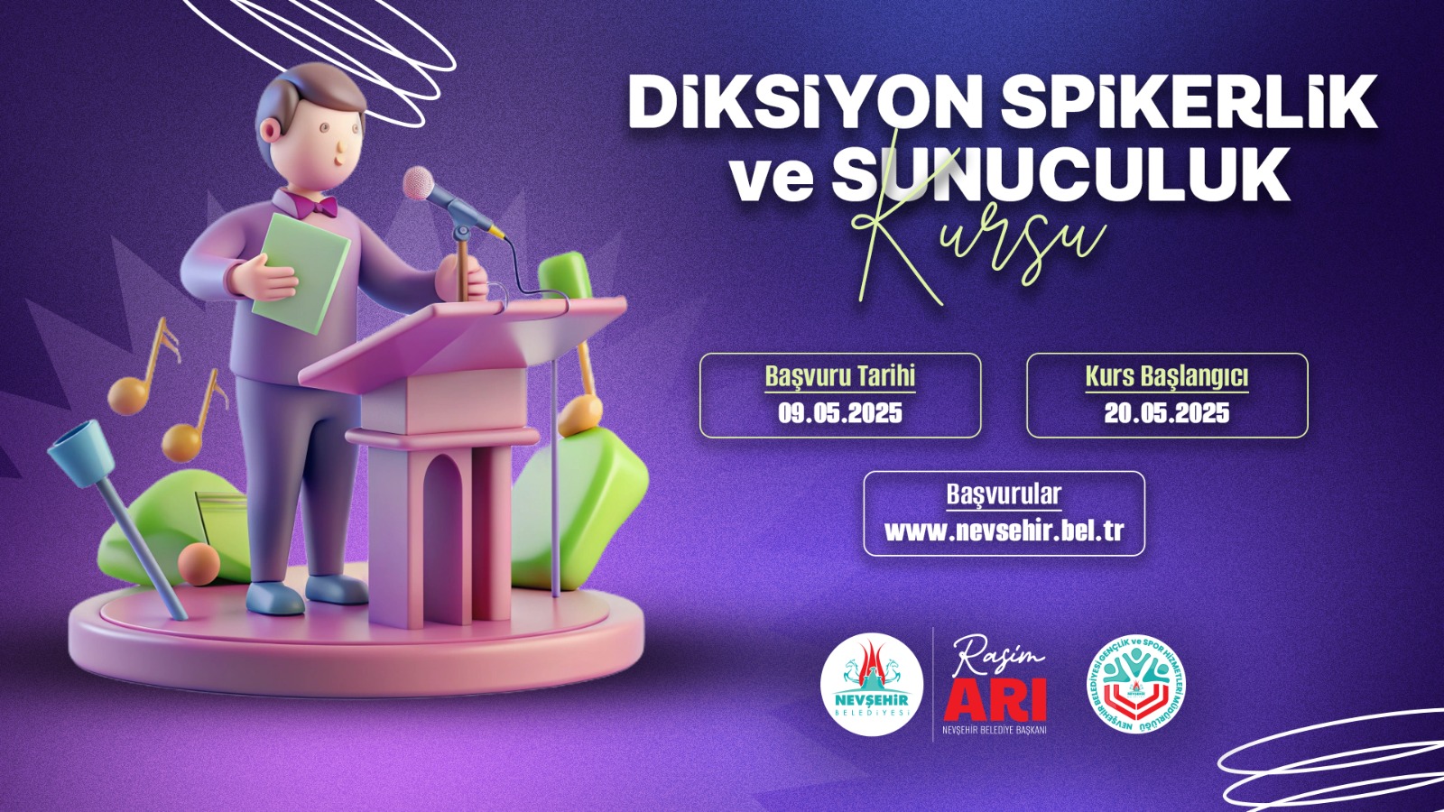 &ldquo;Diksiyon, Spikerlik ve Sunuculuk&rdquo; Kursu