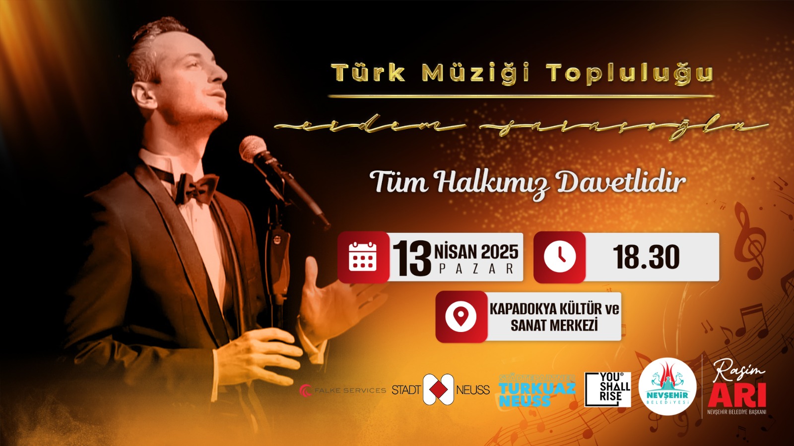 Nevşehir&rsquo;de T&uuml;rk M&uuml;ziği Topluluğu Konseri