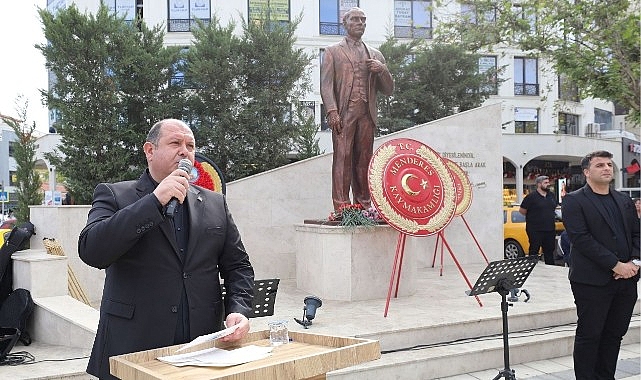 10 Kasım&rsquo;da Menderes&rsquo;e Atat&uuml;rk İmzası