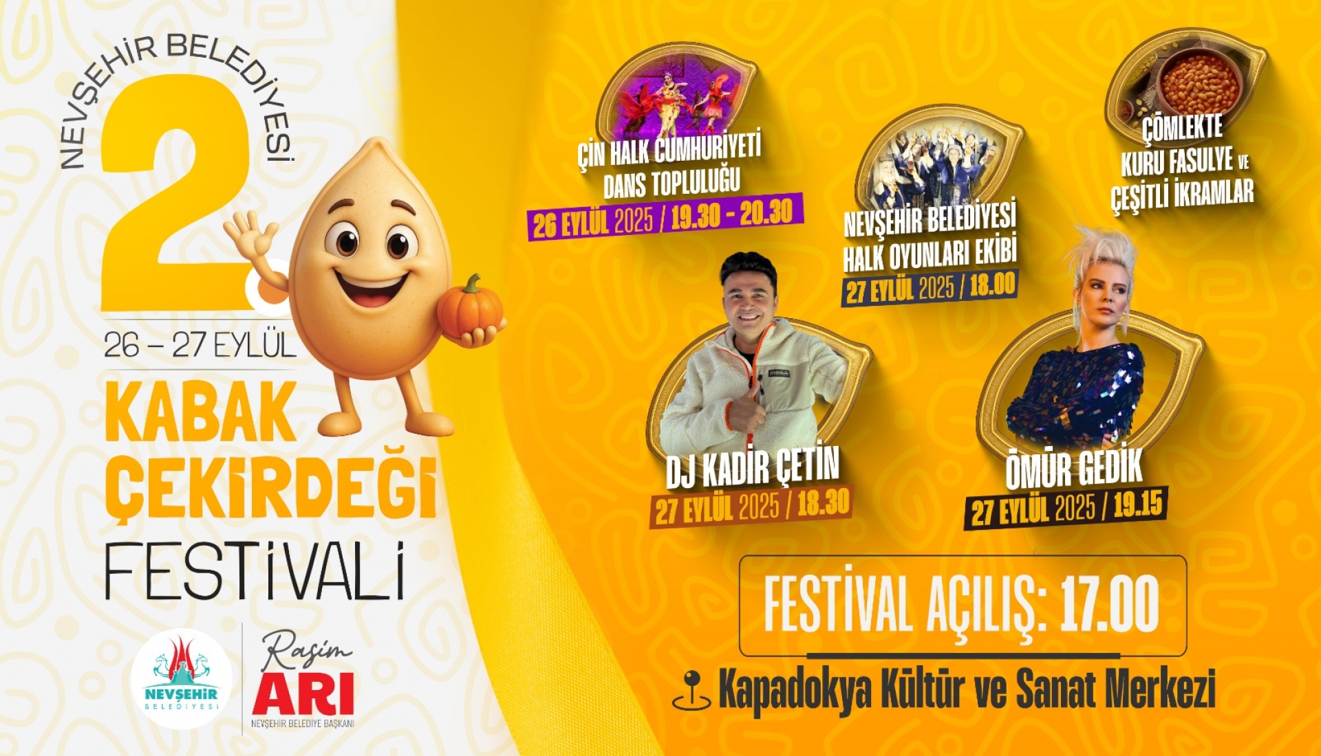Nevşehir'de Geleneksel Kabak &Ccedil;ekirdeği Festivali Başlıyor