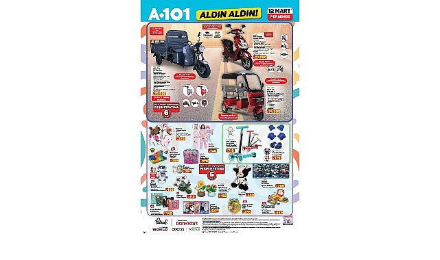 12 Mart&rsquo;ta A101&rsquo;de Mobilite &Uuml;r&uuml;nleri