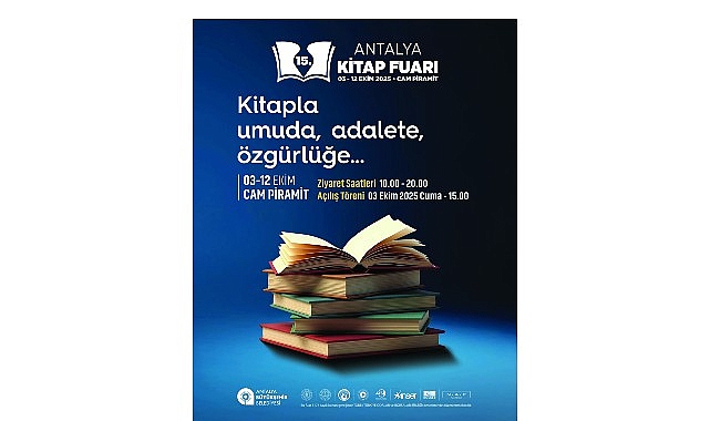 15. Antalya Kitap Fuarı 3 Ekim&rsquo;de başlıyor