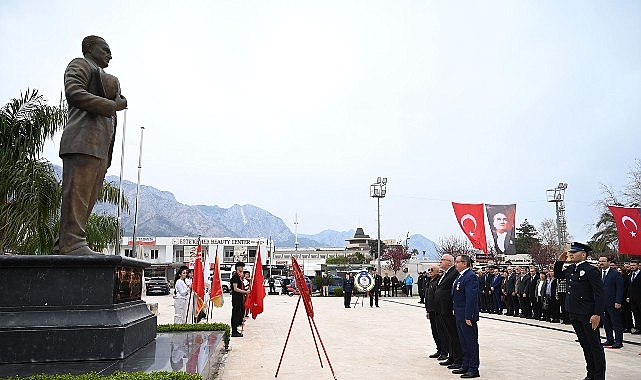18 Mart &Ccedil;anakkale Zaferi Kemer&rsquo;de t&ouml;renle anıldı