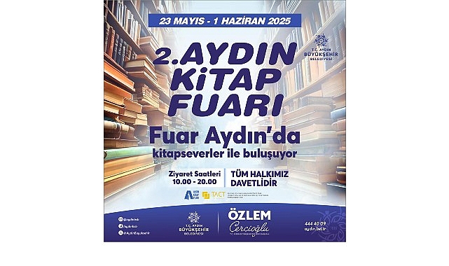 2. Aydın Kitap Fuarı, Fuar Aydın&rsquo;da Başlıyor