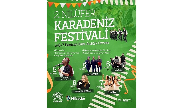 2. Nil&uuml;fer Karadeniz Festivali 5 Haziran&rsquo;da başlıyor