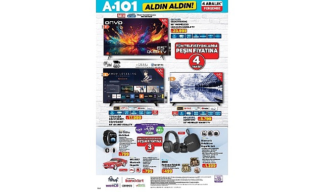 4 Aralık&rsquo;ta A101&rsquo;de Mobilite ve Teknoloji &Uuml;r&uuml;nleri &Ouml;ne &Ccedil;ıkıyor