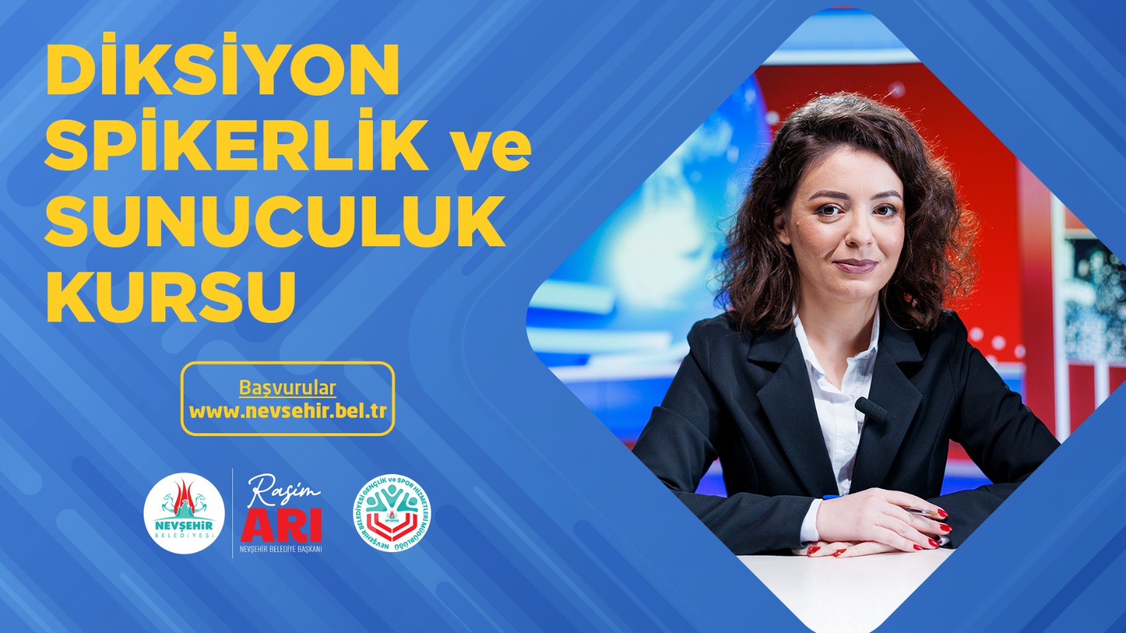 Nevşehir Belediyesi&rsquo;nden &ldquo;Diksiyon, Spikerlik Ve Sunuculuk&rdquo; Kursu