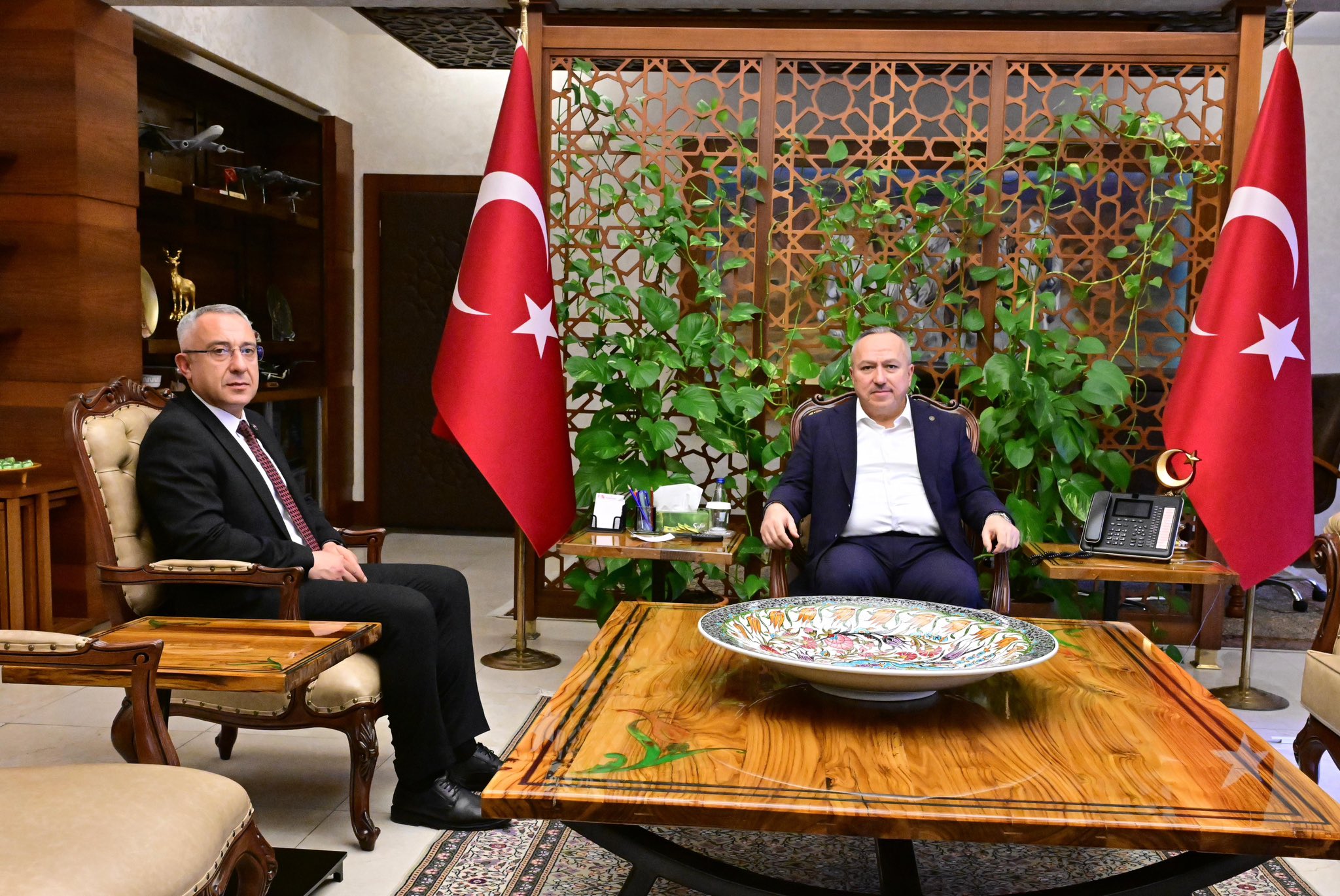 Vali Fidan&rsquo;dan G&uuml;lşehir ve Basın Temsilcilerine Kabul