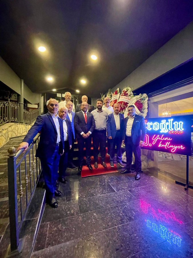Eroğlu Group'un 50. Yıl Kutlama Yemeğine &Ouml;nemli İsimler Katıldı