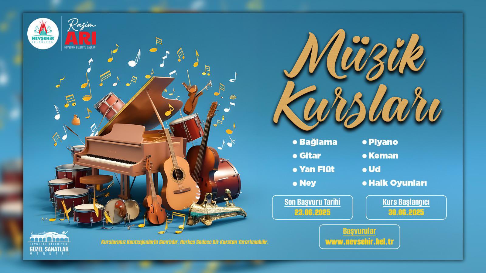 Nevşehir Belediyesi'nden Sanat Kursları
