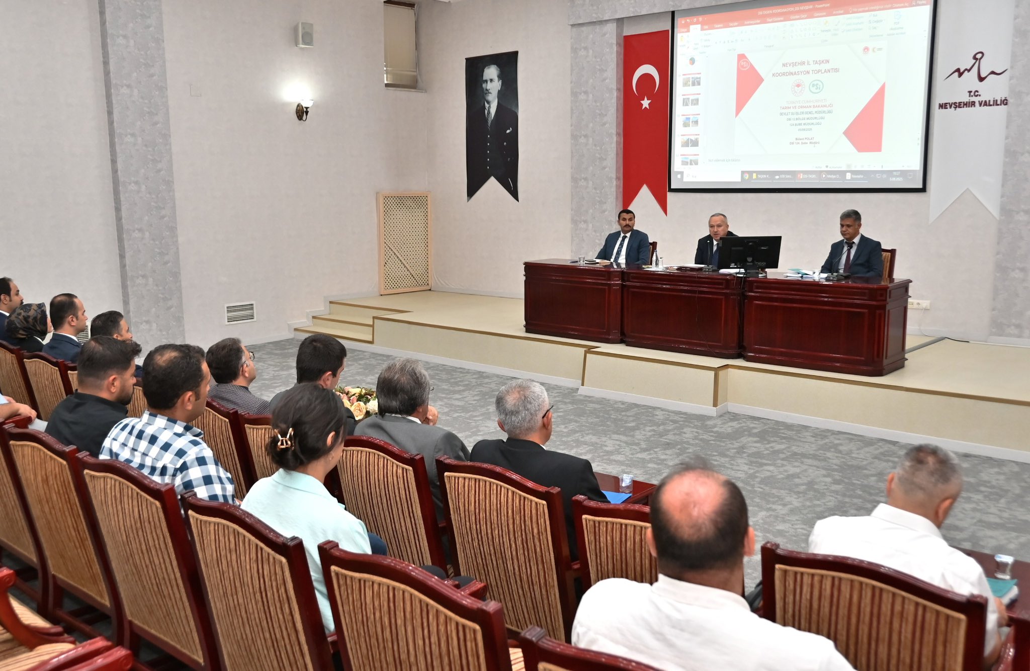 Nevşehir'de Taşkın ve Sel Hazırlığı Toplantısı