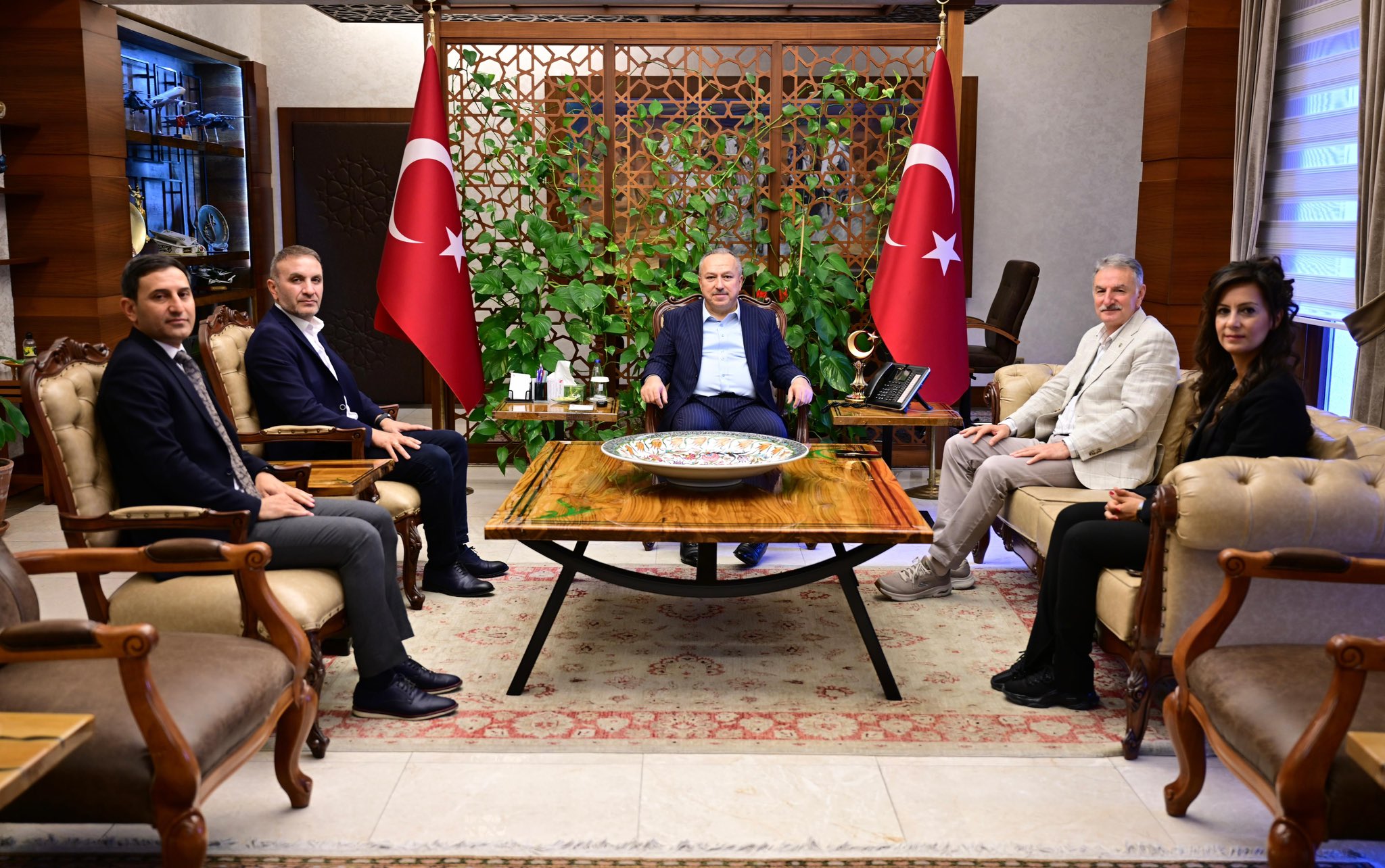 TMO Genel M&uuml;d&uuml;r&uuml; Ahmet G&uuml;ldal'dan Vali Fidan'a Ziyaret