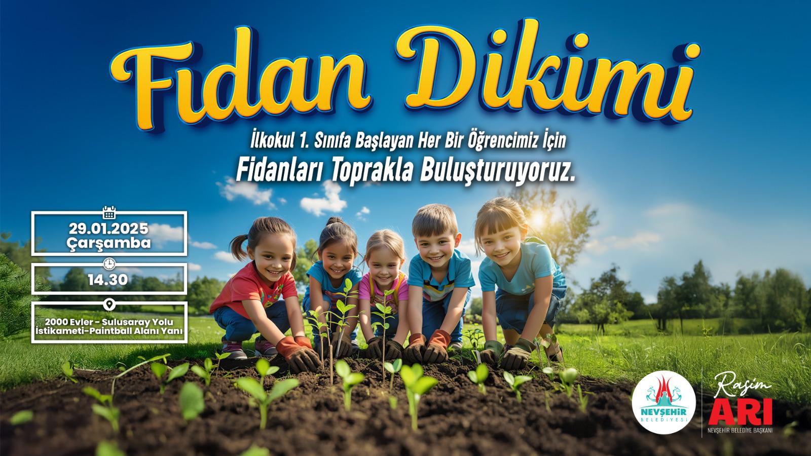 İlkokul 1. Sınıf &Ouml;ğrencileri i&ccedil;in 1 Fidan Dikiyoruz