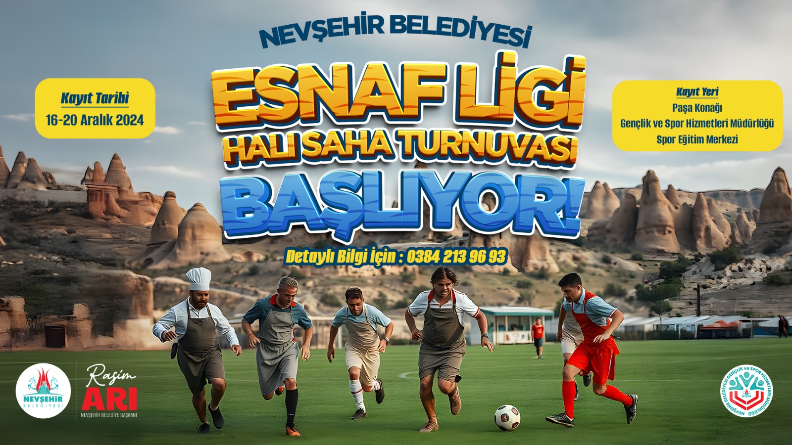 Esnaf Ligi Hali Saha Futbol Turnuvasi D&uuml;zenlenecek