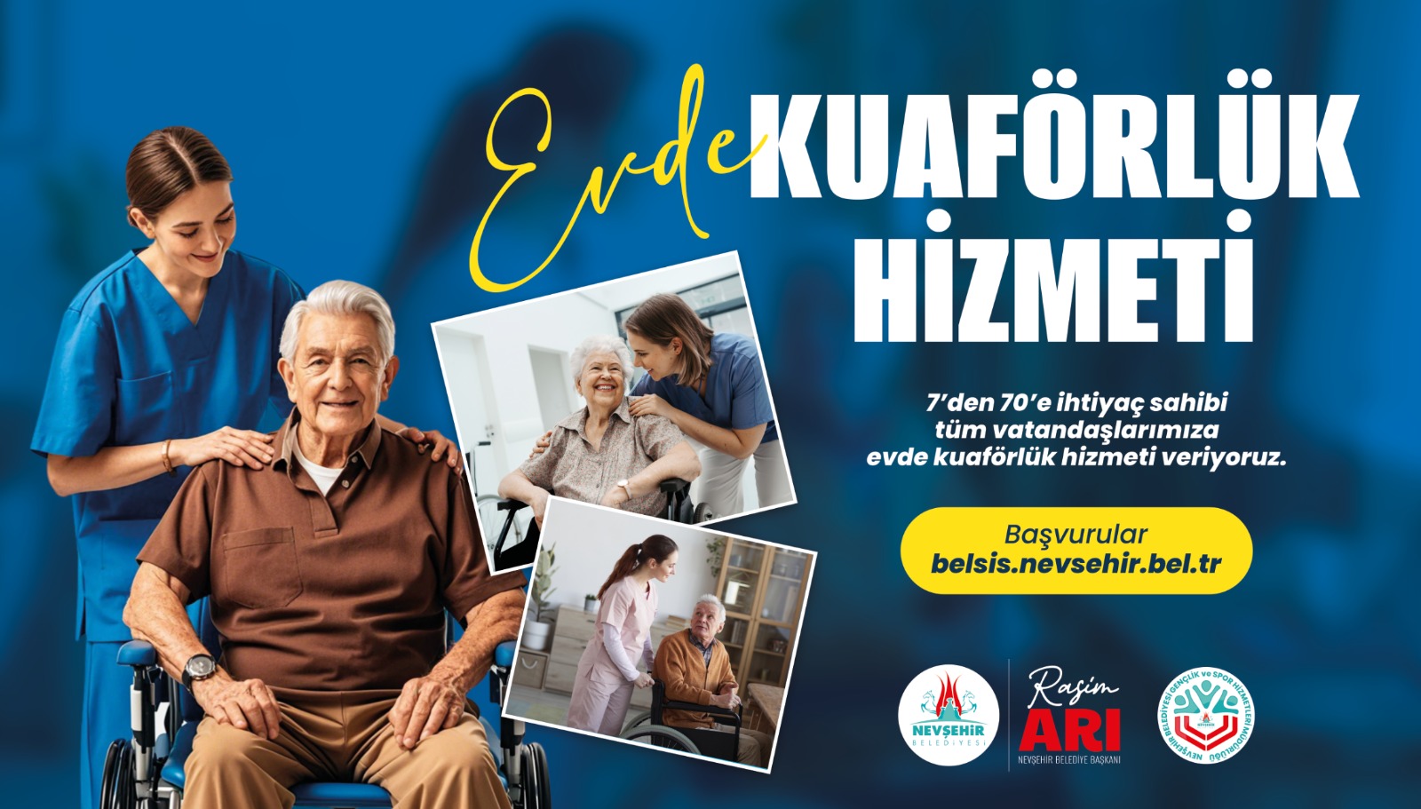 Nevşehir Belediyesi&rsquo;nden &ldquo;Evde Kuaf&ouml;rl&uuml;k Hizmeti&rdquo;