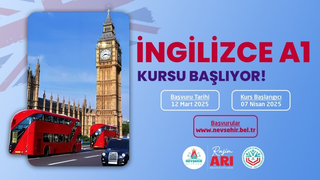 Nevşehir'de &Uuml;cretsiz İngilizce A1 Kursu Başlıyor!