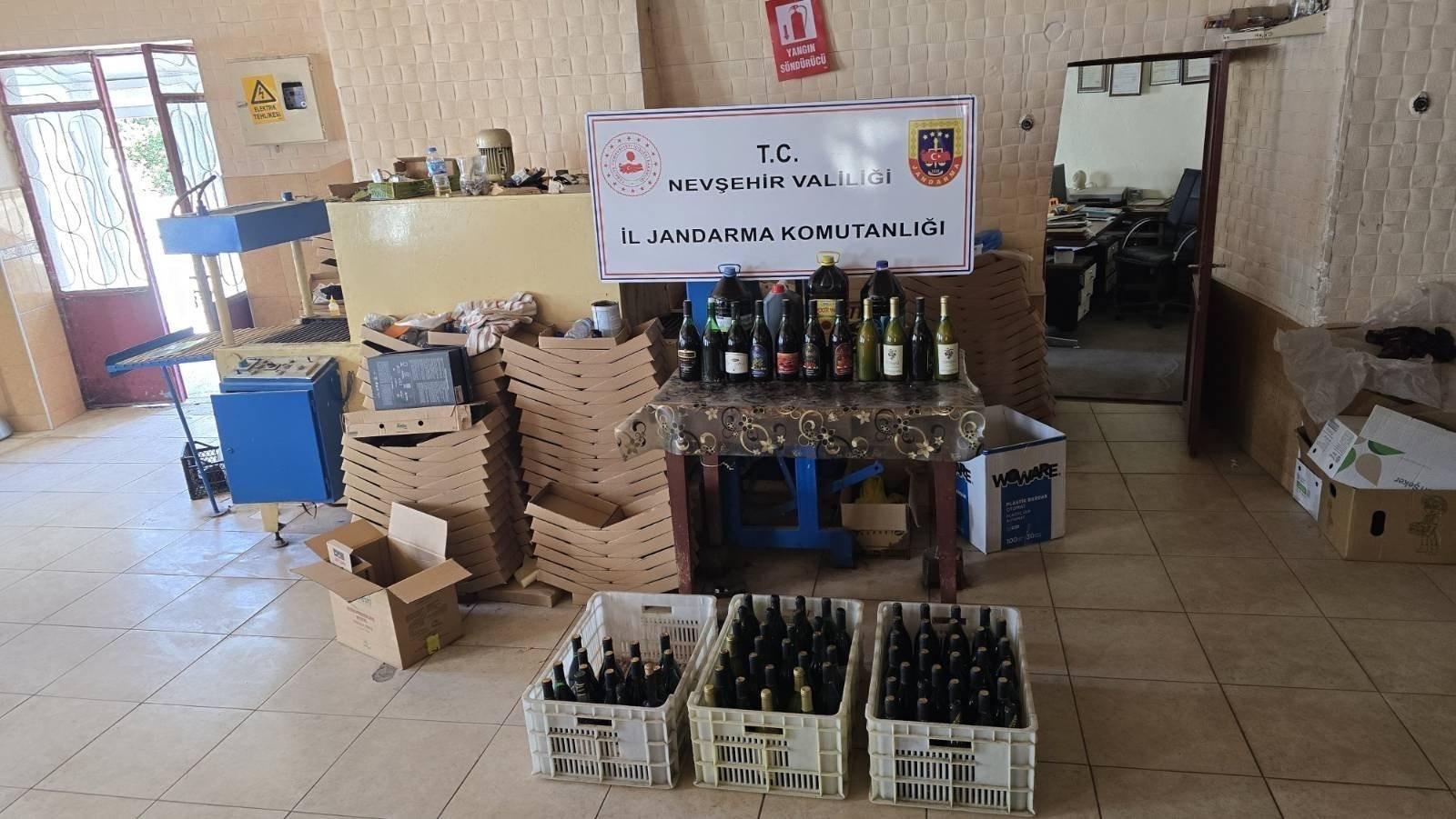 Nevşehir'de Sahte Alkol Operasyonu