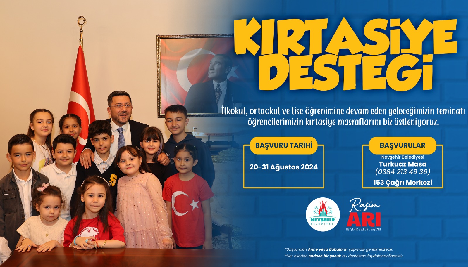 İHTİYA&Ccedil; SAHİBİ AİLELERE &lsquo;KIRTASİYE DESTEĞİ&rsquo; İ&Ccedil;İN BAŞVURULAR BAŞLADI