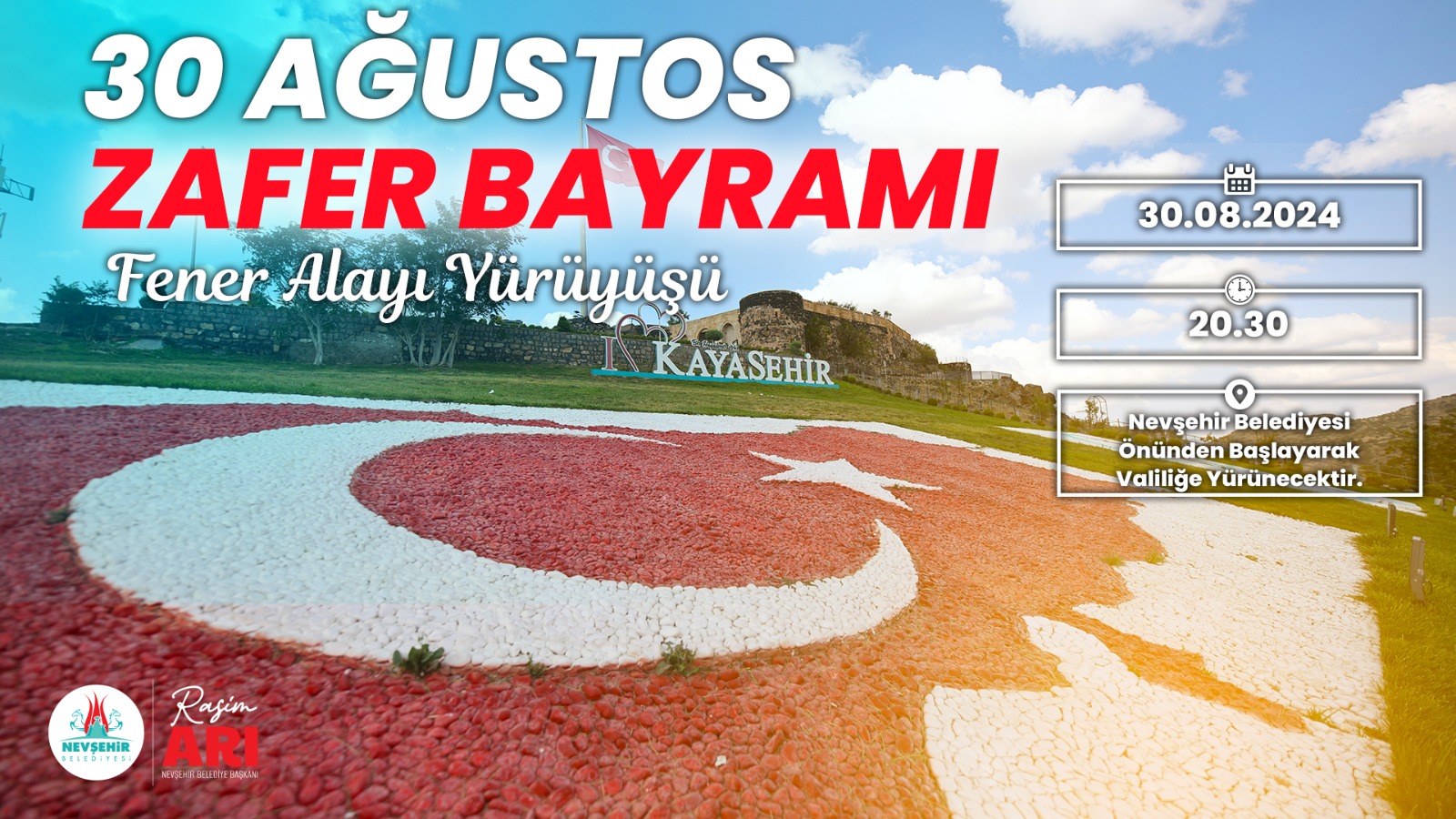 30 AĞUSTOS ZAFER BAYRAMI DOLAYISIYLA FENER ALAYI Y&Uuml;R&Uuml;Y&Uuml;Ş&Uuml; D&Uuml;ZENLENECEK