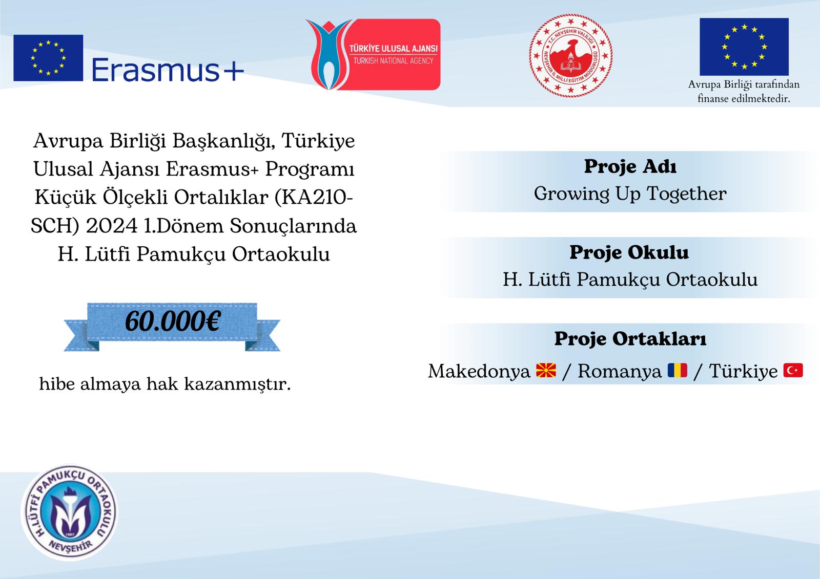 H. L&Uuml;TFİ PAMUK&Ccedil;U ORTAOKULUNUN PROJESİ KABUL EDİLDİ