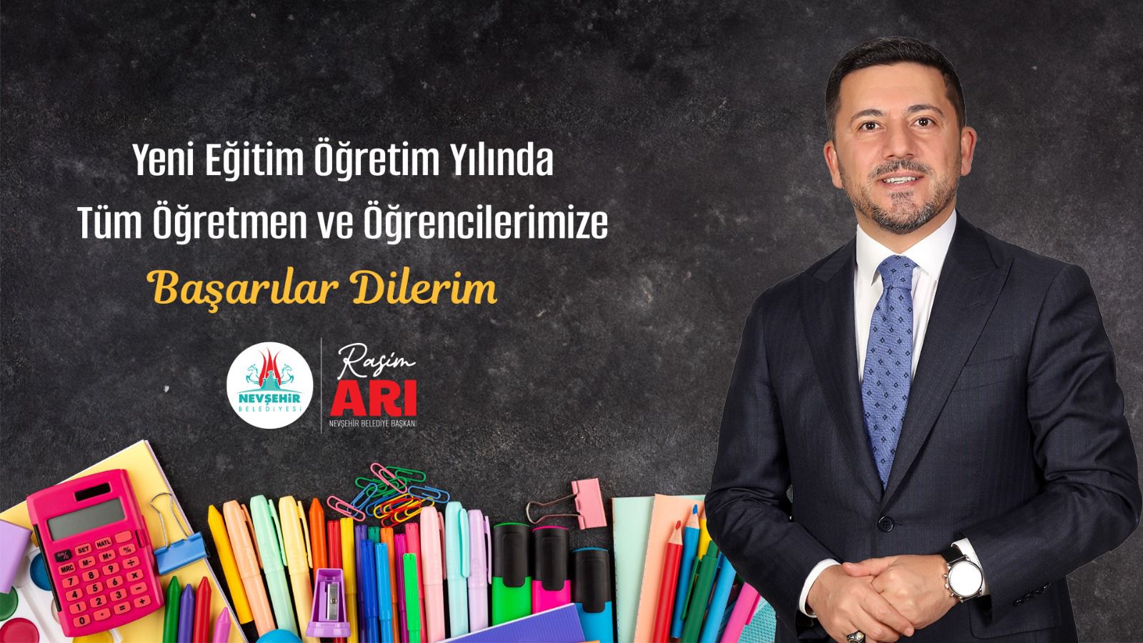 BAŞKAN RASİM ARI'DAN YENİ EĞİTİM-&Ouml;ĞRETİM YILI MESAJI