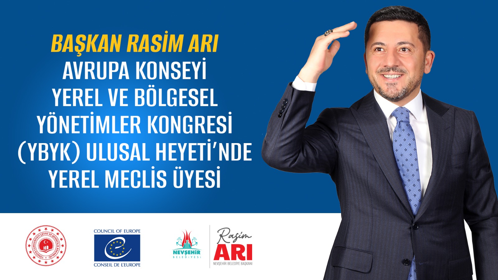BELEDİYE BAŞKANI ARI&rsquo;YA AVRUPA KONSEYİ&rsquo;NDE &Ouml;NEMLİ G&Ouml;REV
