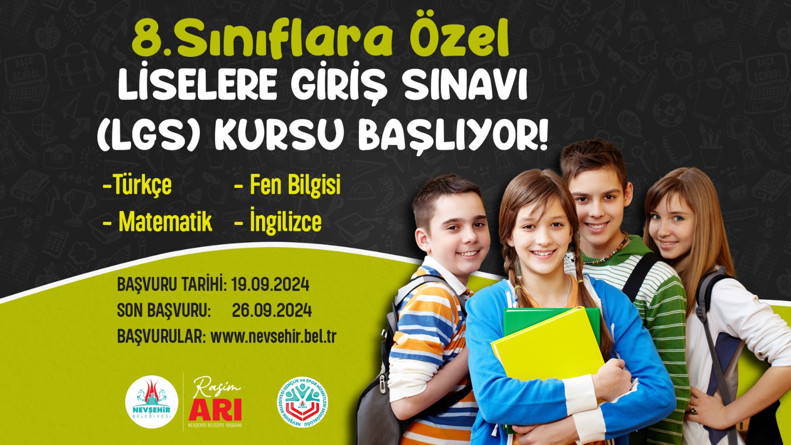 NEVŞEHİR BELEDİYESİ LGS&rsquo;YE HAZIRLANAN &Ouml;ĞRENCİLER İ&Ccedil;İN &Uuml;CRETSİZ HAZIRLIK KURSU D&Uuml;ZENLİYOR