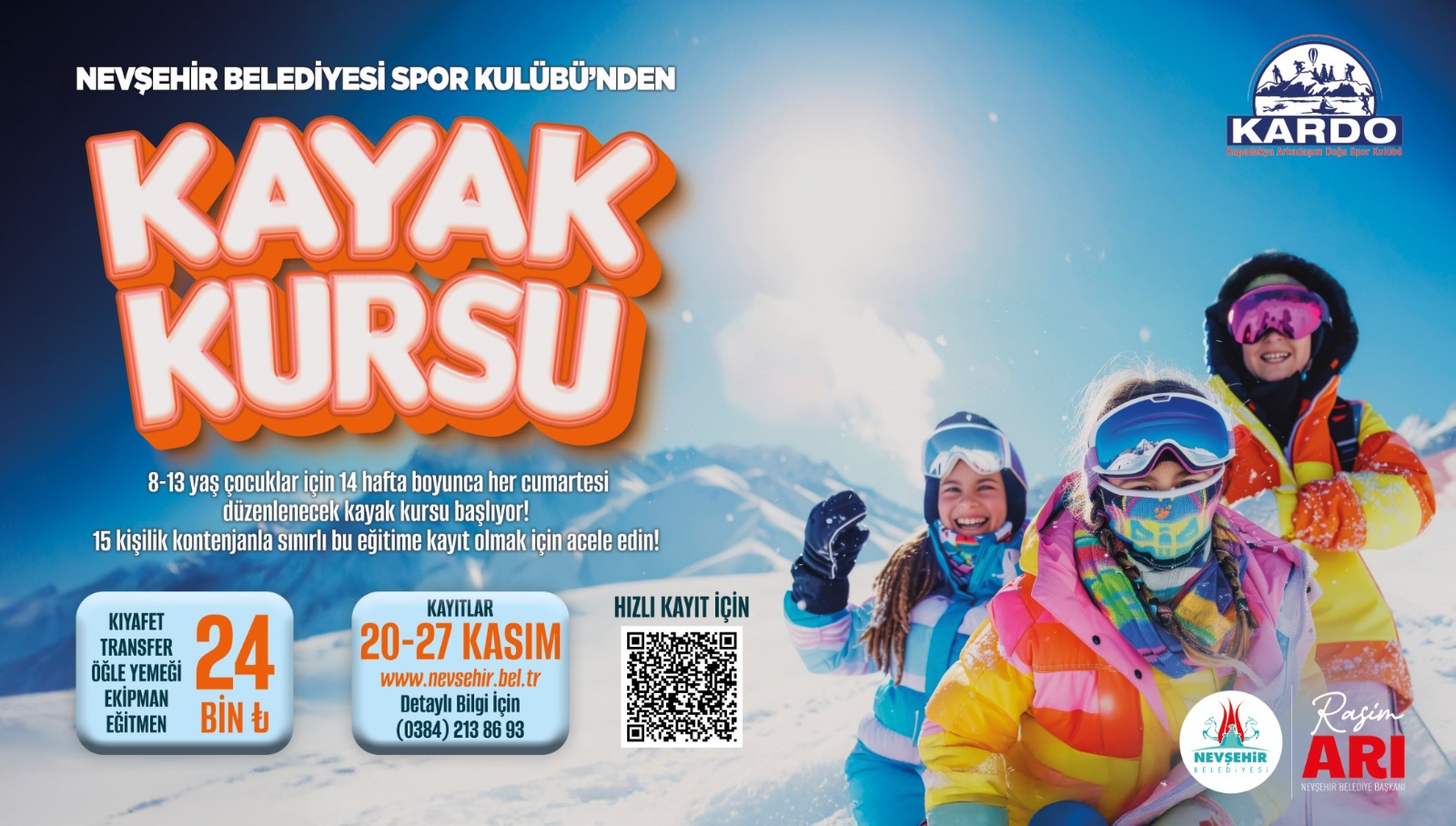 KAYAK KURSU İ&Ccedil;İN KAYITLAR BAŞLADI