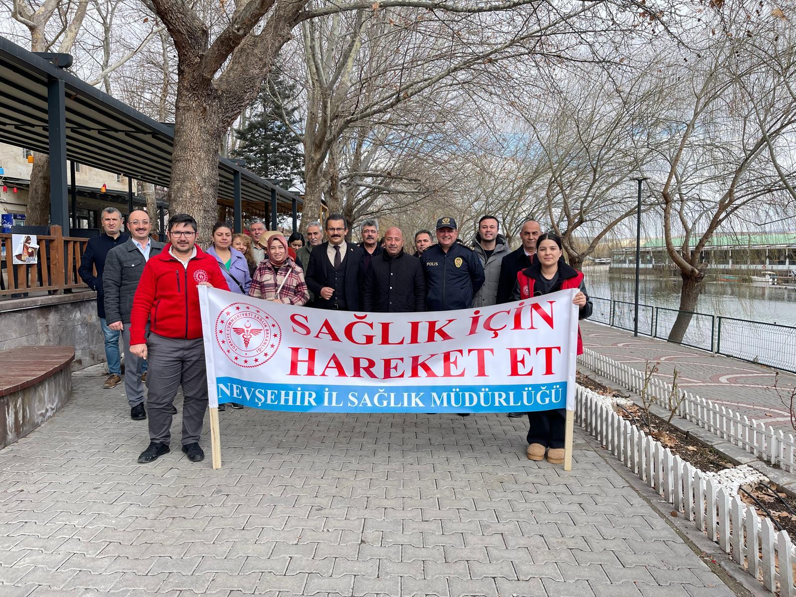 Avanos'ta "Sağlık İ&ccedil;in Hareket Et" Temalı Y&uuml;r&uuml;y&uuml;ş Ger&ccedil;ekleştirildi