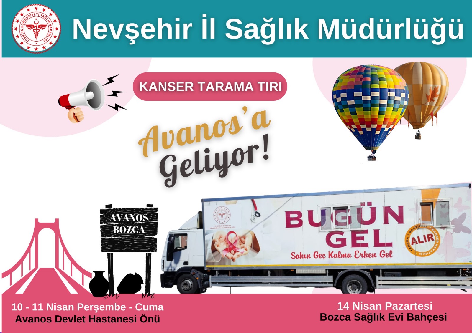 Sağlık Tırı Avanos'ta: Erken Tanı Hayat Kurtarıyor