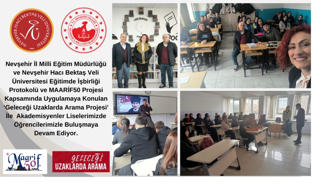 MAARİF50-GELECEĞİ UZAKLARDA ARAMA PROJESİ KAPSAMINDA AKADEMİSYENLER &Ouml;ĞRENCİLERLE BULUŞMAYA DEVAM EDİYOR