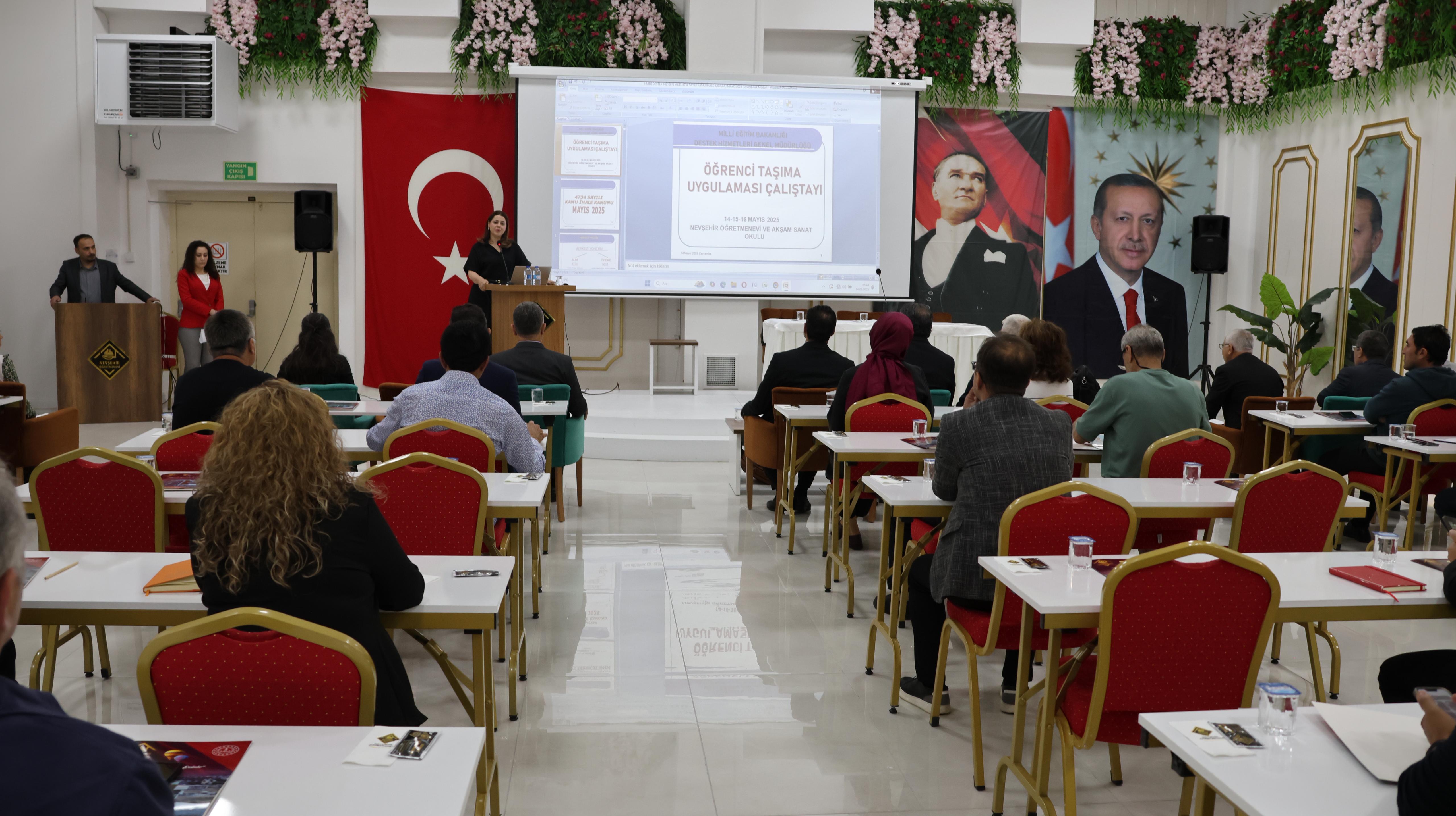 "&Ouml;ĞRENCİ TAŞIMA UYGULAMASI" KONULU &Ccedil;ALIŞTAY NEVŞEHİR'DE BAŞLADI