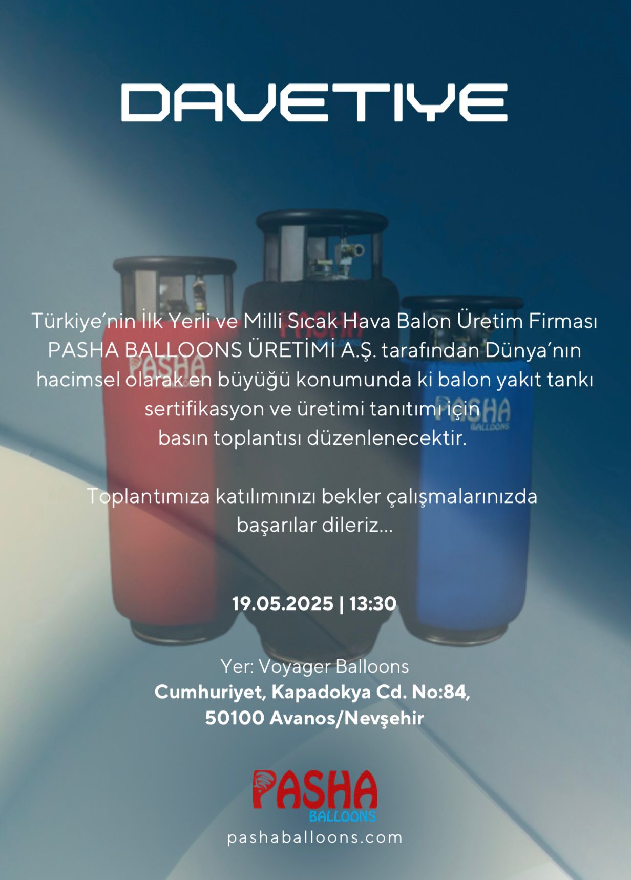 PASHA Balloons&rsquo;tan Bir İlk: D&uuml;nyanın En B&uuml;y&uuml;k Balon Yakıt Tankı Tanıtılıyor