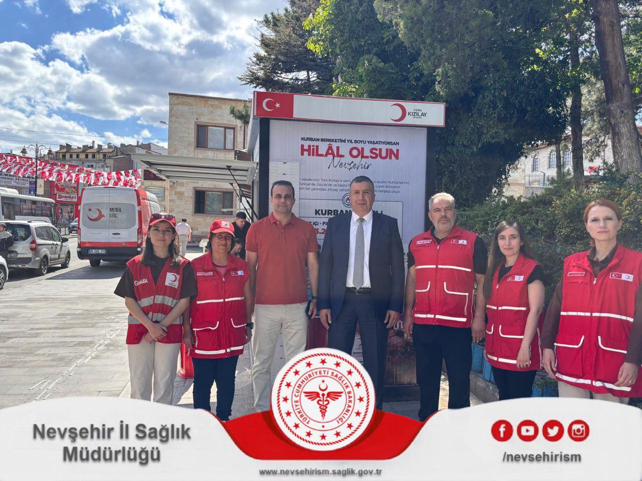 &ldquo;İdeal Kilonu &Ouml;ğren, Sağlıklı Yaşa&rdquo; Kampanyasına Destek: İl Sağlık M&uuml;d&uuml;r&uuml; ve Kızılay Başkanı &Ouml;l&ccedil;&uuml;m Noktasını Ziyaret Etti