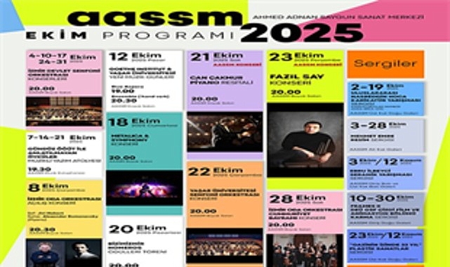 AASSM&rsquo;de ekim ayı sanatla ge&ccedil;ecek