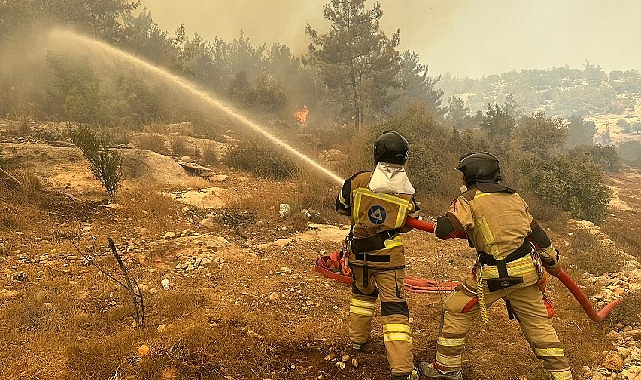 Akkuyu NGS itfaiye birimi, yangın s&ouml;nd&uuml;rme &ccedil;alışmalarına destek verdi