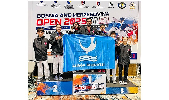 Aliağalı Taekwondocular Saraybosna&rsquo;dan Madalyalarla D&ouml;nd&uuml;