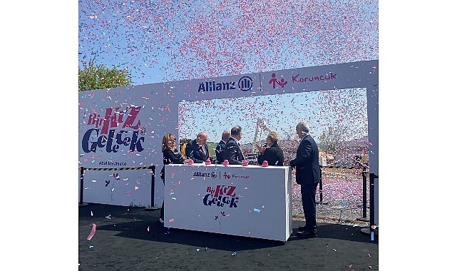 Allianz T&uuml;rkiye desteğiyle Koruncuk kızları i&ccedil;in inşa edilecek yurt binasının temelleri atıldı