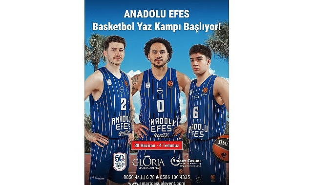 Anadolu Efes Basketbol Yaz Kampı 2026 i&ccedil;in geri sayım başladı