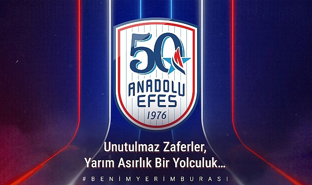 Anadolu Efes Spor Kul&uuml;b&uuml;, 50. Sezonuna 50. Yıl Logosu ile Başlıyor