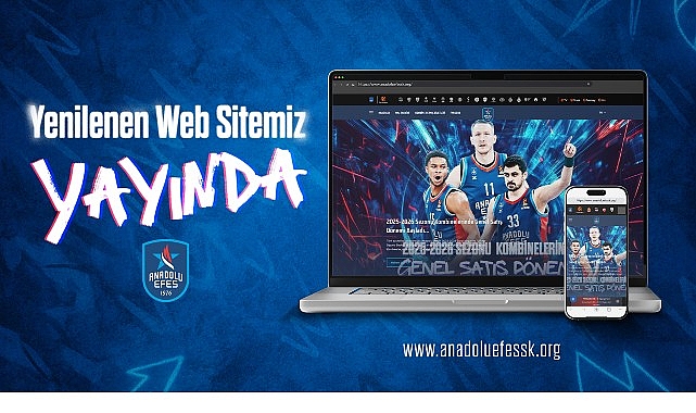 Anadolu Efes Spor Kul&uuml;b&uuml;'n&uuml;n resmi internet sitesi yenilendi