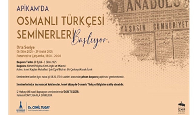 APİKAM'da &ldquo;Orta Seviye Osmanlı T&uuml;rk&ccedil;esi Seminerleri&rdquo; başlıyor