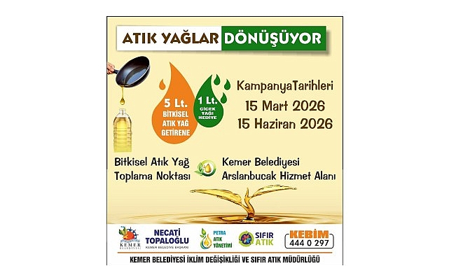 Atık yağını getir hediyeni g&ouml;t&uuml;r