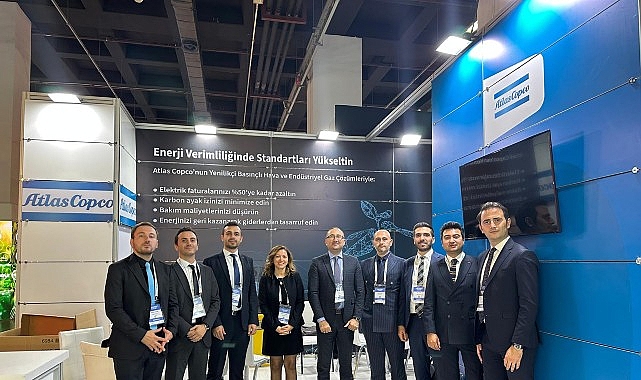 Atlas Copco Enerji Verimliliği Fuarı&rsquo;nda Sanayide Verimli B&uuml;y&uuml;menin Yol Haritasını Paylaştı