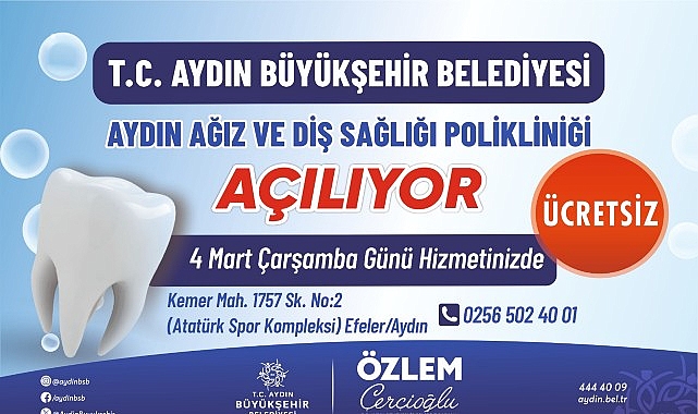 Aydın Ağız ve Diş Sağlığı Polikliniği Hizmete A&ccedil;ılıyor