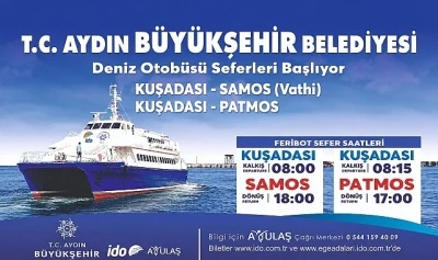 Aydın B&uuml;y&uuml;kşehir Belediyesi&rsquo;nin Deniz Otob&uuml;s&uuml; Seferleri Başladı