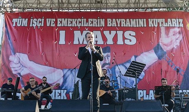 Başkan Abdullah &Ouml;zyiğit, 1 Mayıs&rsquo;ta emek&ccedil;ilerle y&uuml;r&uuml;d&uuml;