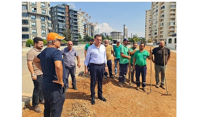 Başkan Abdullah &Ouml;zyiğit iki mahallede &ccedil;alışmaları yerinde inceledi