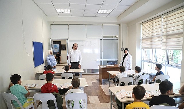 Başkan Altay, Gen&ccedil; KOMEK Yaz Okulu&rsquo;na Katılan &Ouml;ğrencilerle Buluştu