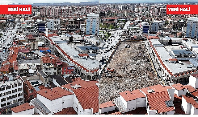 Başkan Altay, Konya&rsquo;ya Değer Katacak D&ouml;n&uuml;ş&uuml;mde Fiziki &Ouml;mr&uuml;n&uuml; Tamamlamış Binaların Yıkım &Ccedil;alışmasının Tamamlandığını A&ccedil;ıkladı